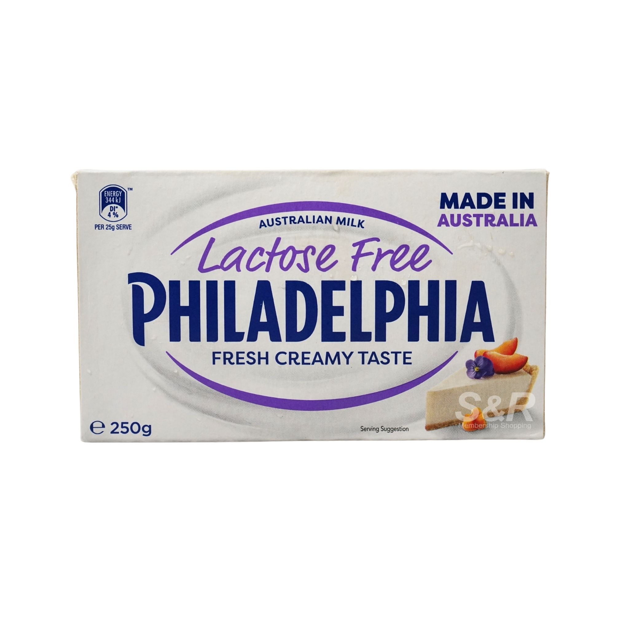 Philadelphia Lactose Free Cream Cheese Block 250g Philadelphia Lactose Free Cream Cheese Block 250g